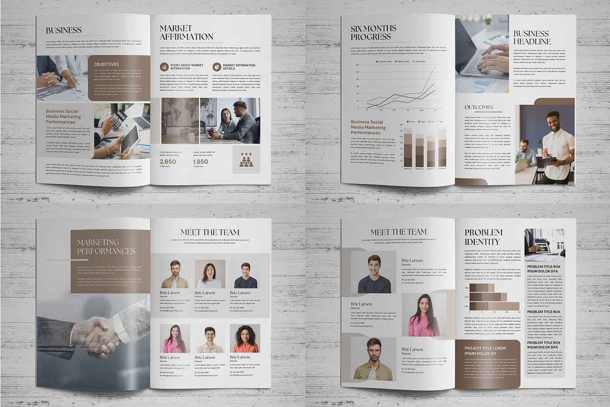 Case Study Brochure Canva Template 3, a Brochure Template by Miyaji75 (Photo 5 of 10)
