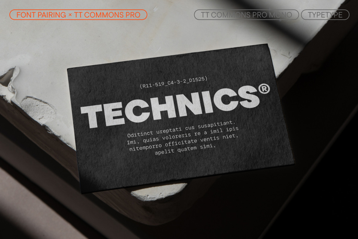 TT Commons Pro Mono, a Sans Serif Font by TypeType (Photo 4 of 6)