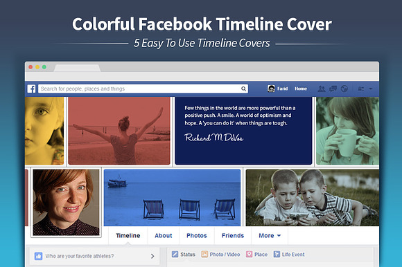 Colorful Facebook Timeline Cover preview 5