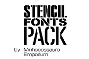 Stencil Fonts Pack, a Sans Serif Font by Minhocossauro Emporium (Thumbnail 1 of 3)