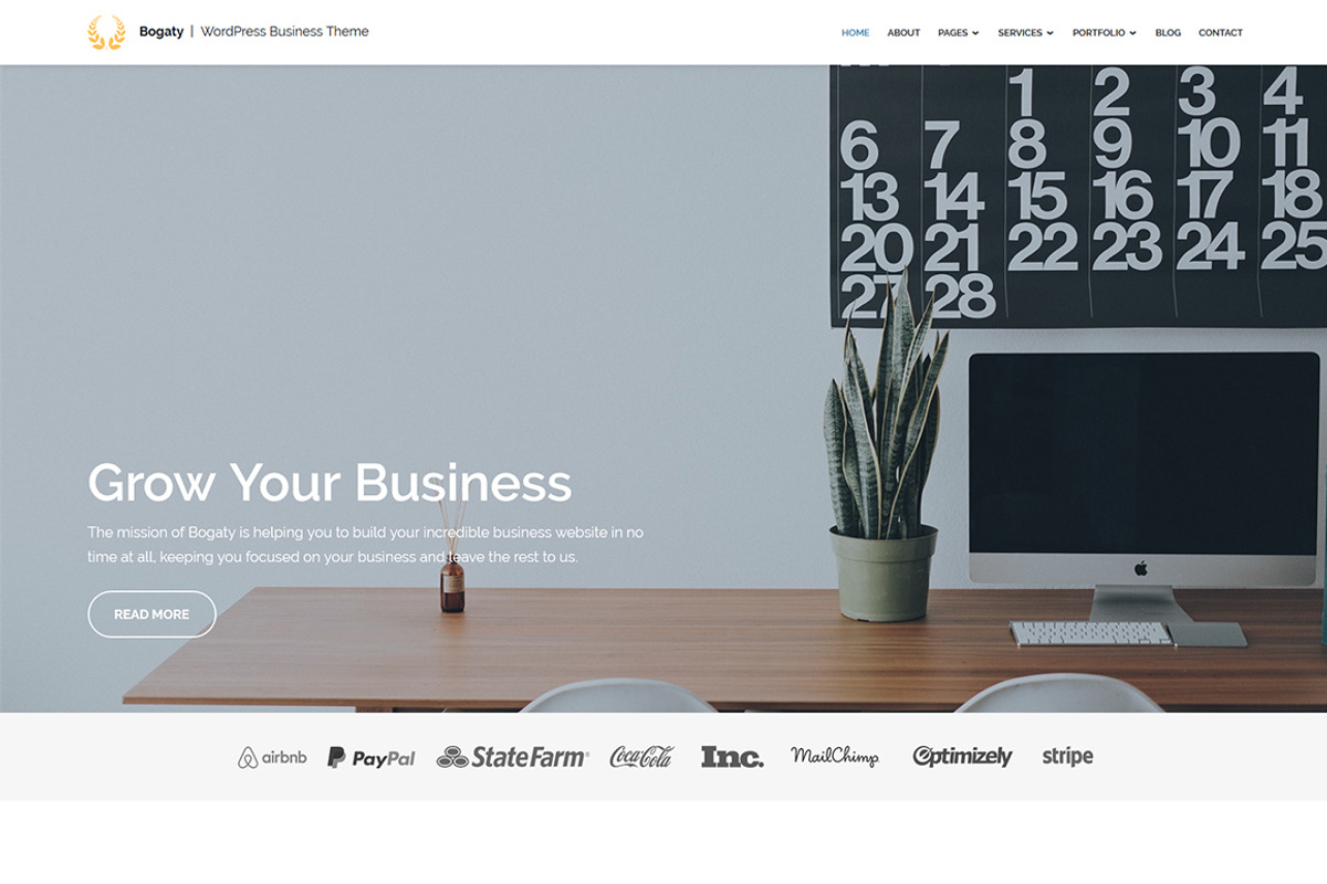 Bogaty - A WordPress Business Theme, a WordPress Template by GretaThemes (Photo 1 of 5)