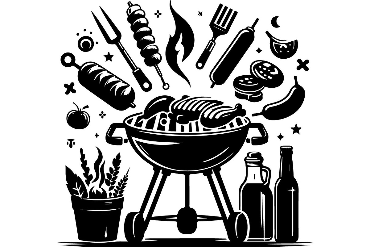 Summer BBQ Grill SVG Set, an Object Graphic by Designer_Momina (Photo 12 of 13)