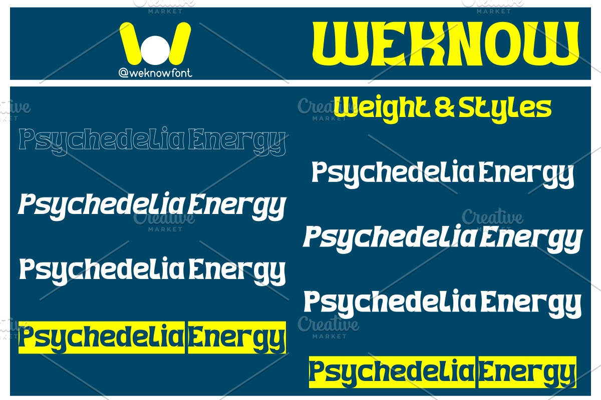 Psychedelia Energy font, a Font by weknow (Photo 7 of 8)