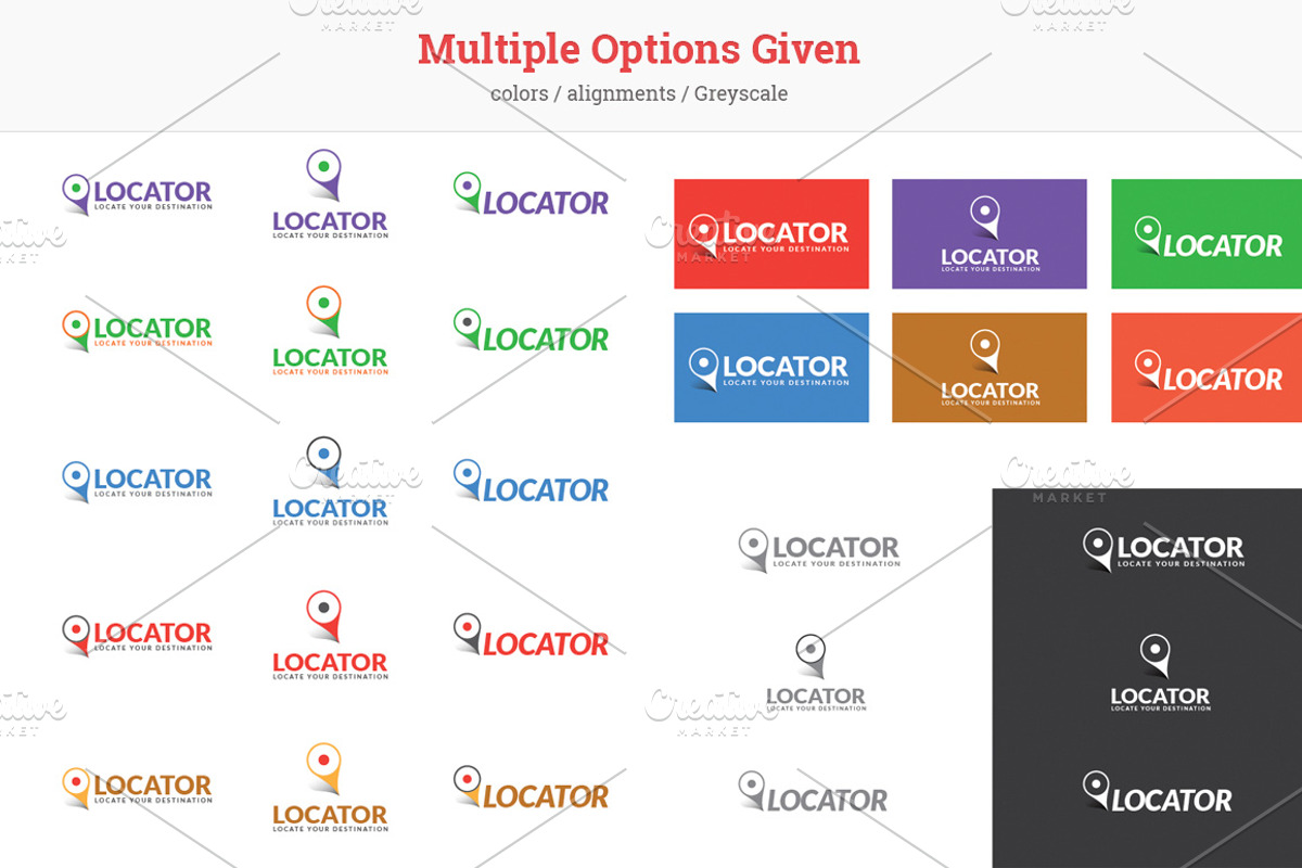 Locator Logo template, a Branding & Logo Template by Saptarang (Photo 4 of 4)