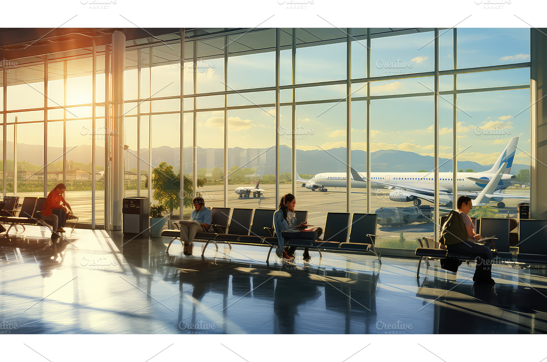 check departure airport background, a Background Photo by pikepicture