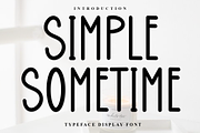 Simple Sometime, a Sans Serif Font by FreshTypeINK (Thumbnail 1 of 8)