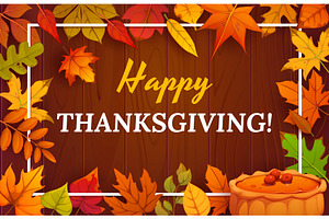 Happy Thanksgiving Day autumn fall