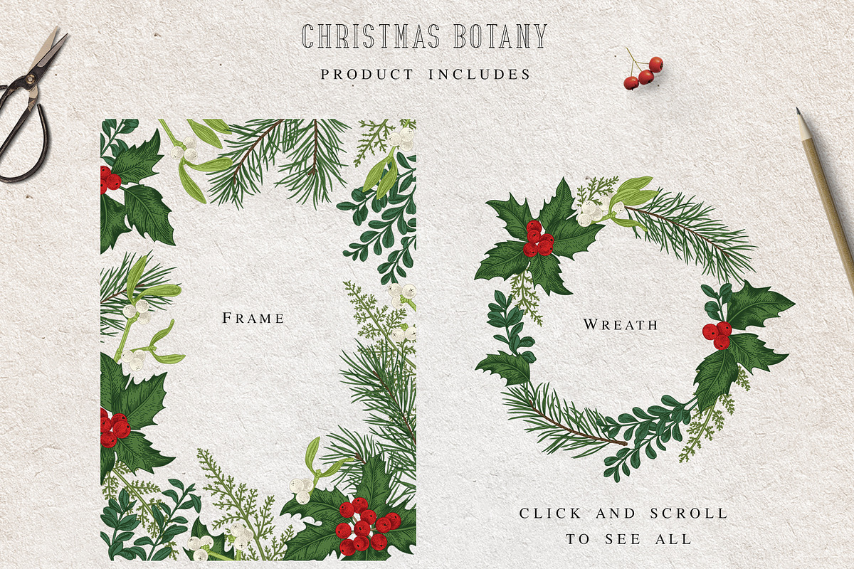 Christmas botany, a Card Template by Lisla (Photo 4 of 9)
