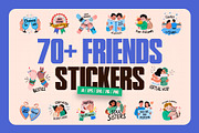 Animated Friends Stickers Pack, an Emoji Icon by Prosymbols (Thumbnail 1 of 5)