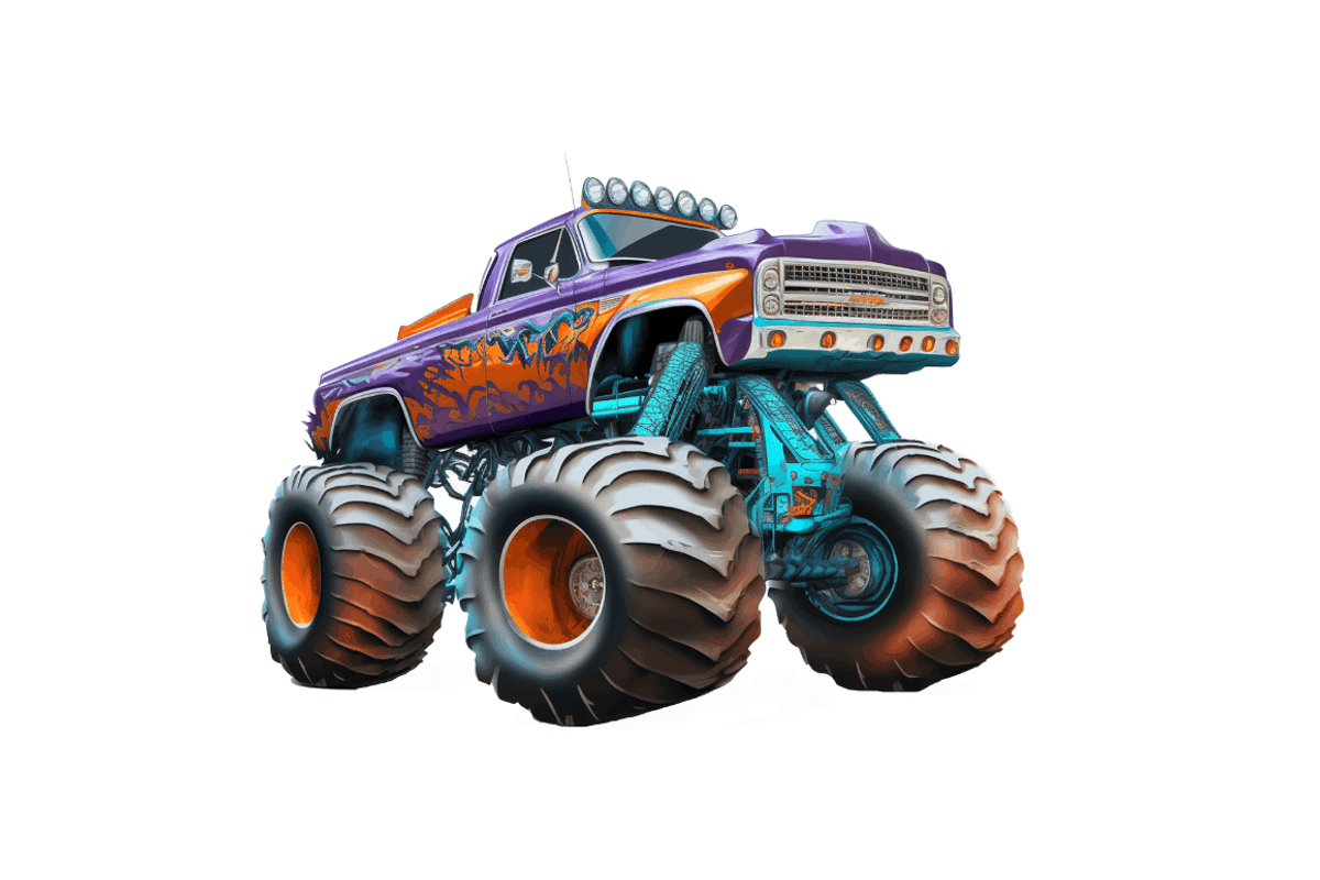 Monster Truck Sublimation Clipart, an Object Graphic by Regulrcrative (Photo 6 of 7)