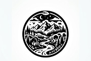 60 Eco Globe Landscape Silhouette, a Technology Illustration by Amazin_art (Thumbnail 20 of 49)