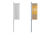 Flag Banner Mockup, a Product Mockup by Mockupfit (Thumbnail 1 of 2)