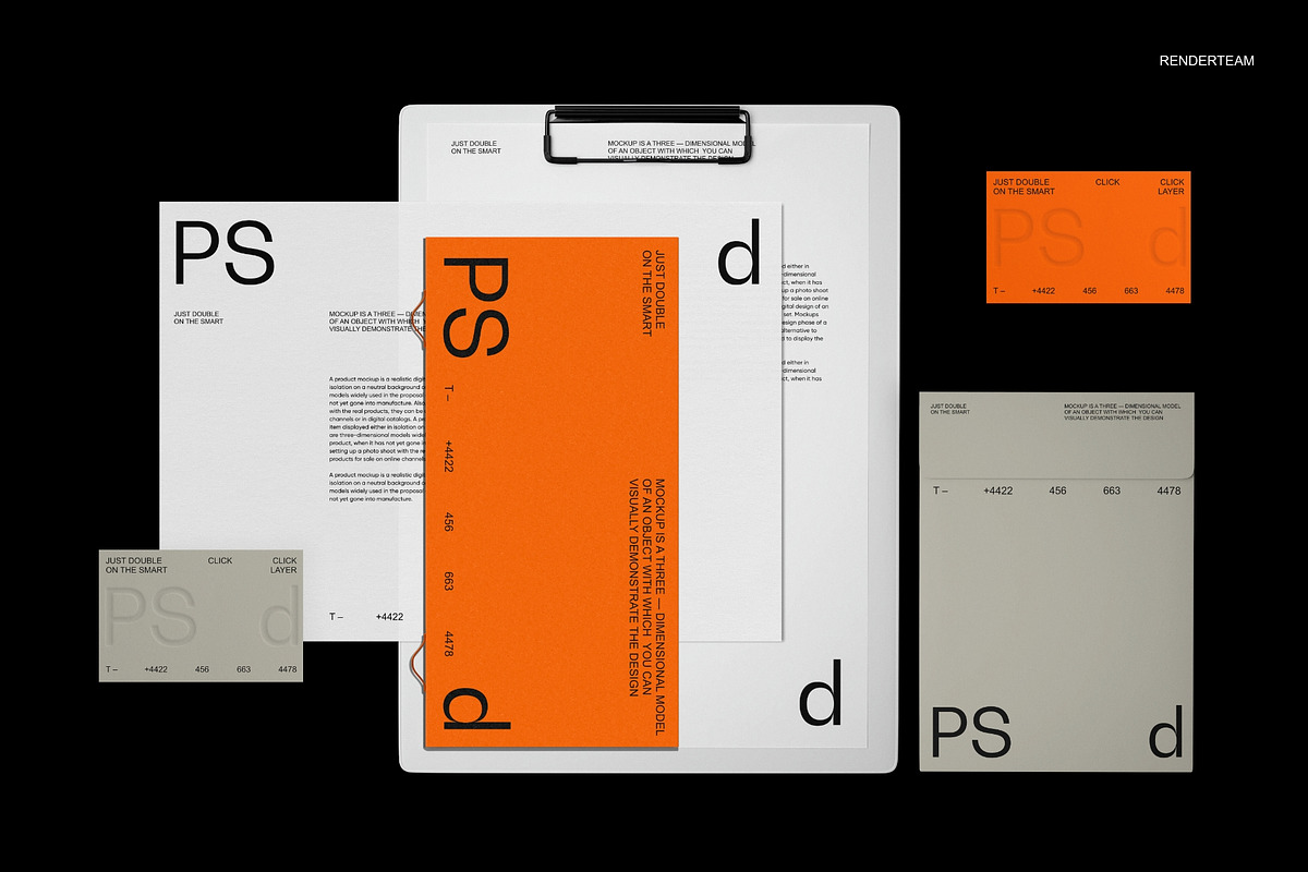 Brand Identity Mockup Set, an Advertising Mockup by Renderteam (Photo 14 of 15)