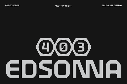 403 Edsonna, a Sans Serif Font by 403 Type Foundry