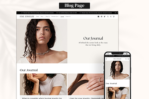 Fine Jewelry - Elegant Shopify Theme