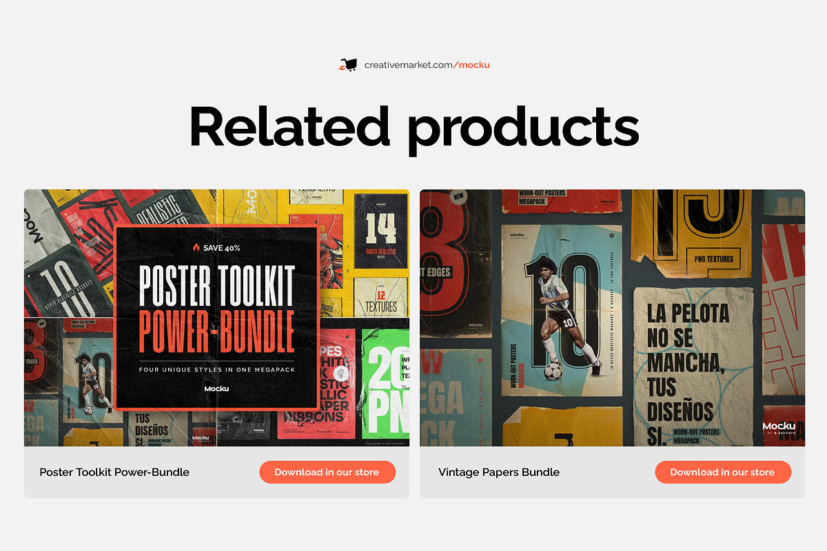 Wrinkled Papers and Plastics Mockups, a Poster Template by Mocku (Photo 11 of 13)