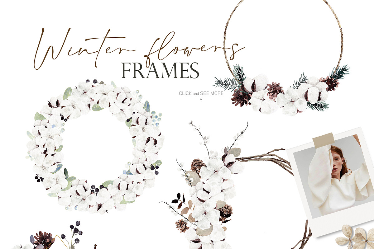 Watercolor flower - Winter flowers, an Illustration by Beigetime (Photo 4 of 8)