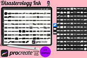 Paint Brush Swatches Set 4 Procreate, a Brush Add-On by Disasterology Ink (Thumbnail 1 of 10)