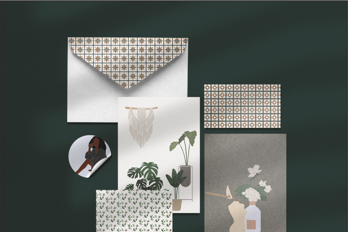 Woman in the house, spa day, an Illustration by Yana_mide (Photo 5 of 10)