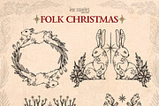 Folk Christmas Ancient Winter Tales, a Seasonal Illustration by Ink Stories (Thumbnail 5 of 12)