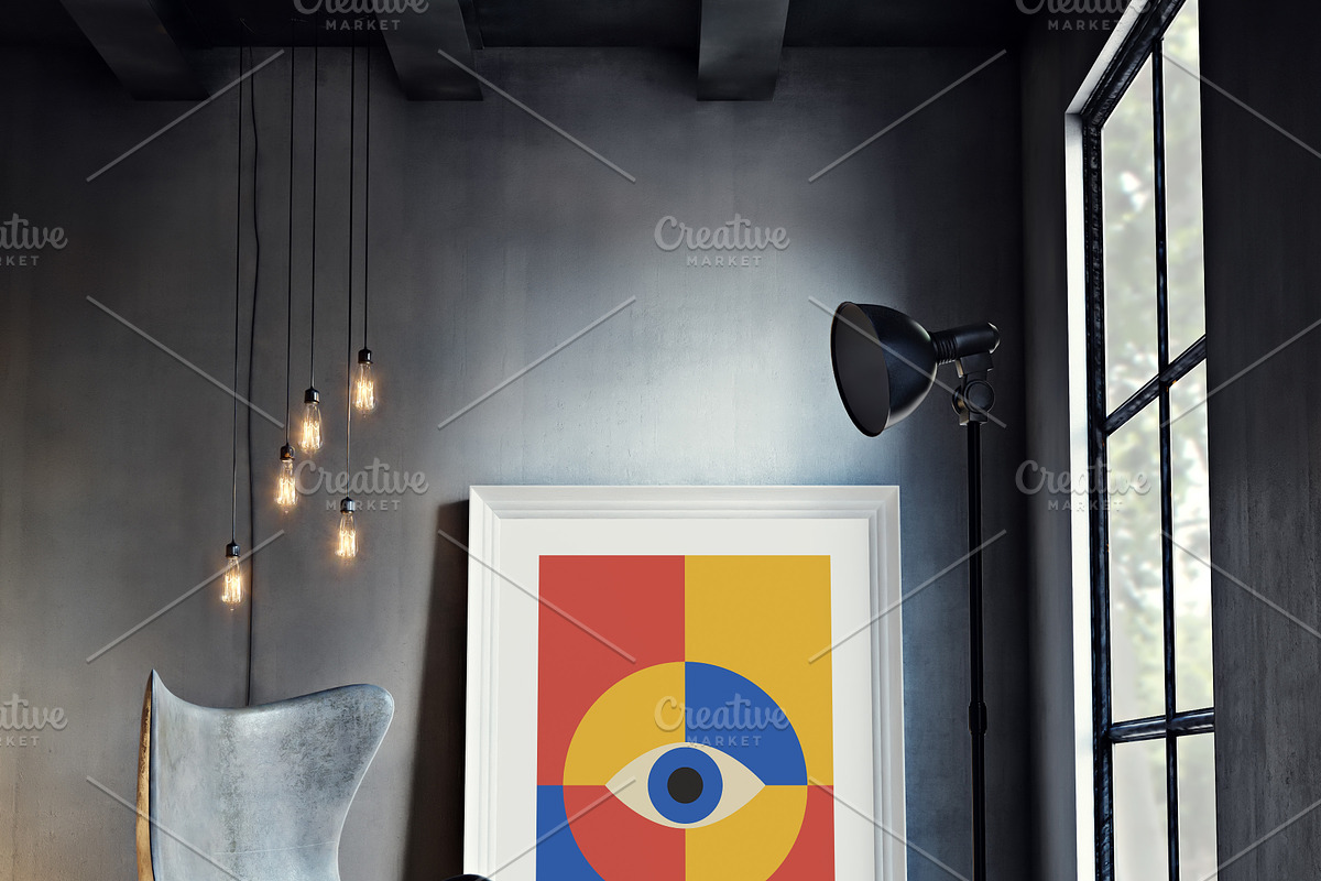 16 Abstract Eyes Printable Wall Art, a Background Graphic by C Design Studio (Photo 14 of 18)