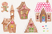 Gingerbreadland Watercolor Set, an Illustration by Dapper Dudell (Thumbnail 2 of 5)