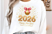 2026 Happy Glitter New Year PNG, an Illustration by SinaCreation (Thumbnail 1 of 11)