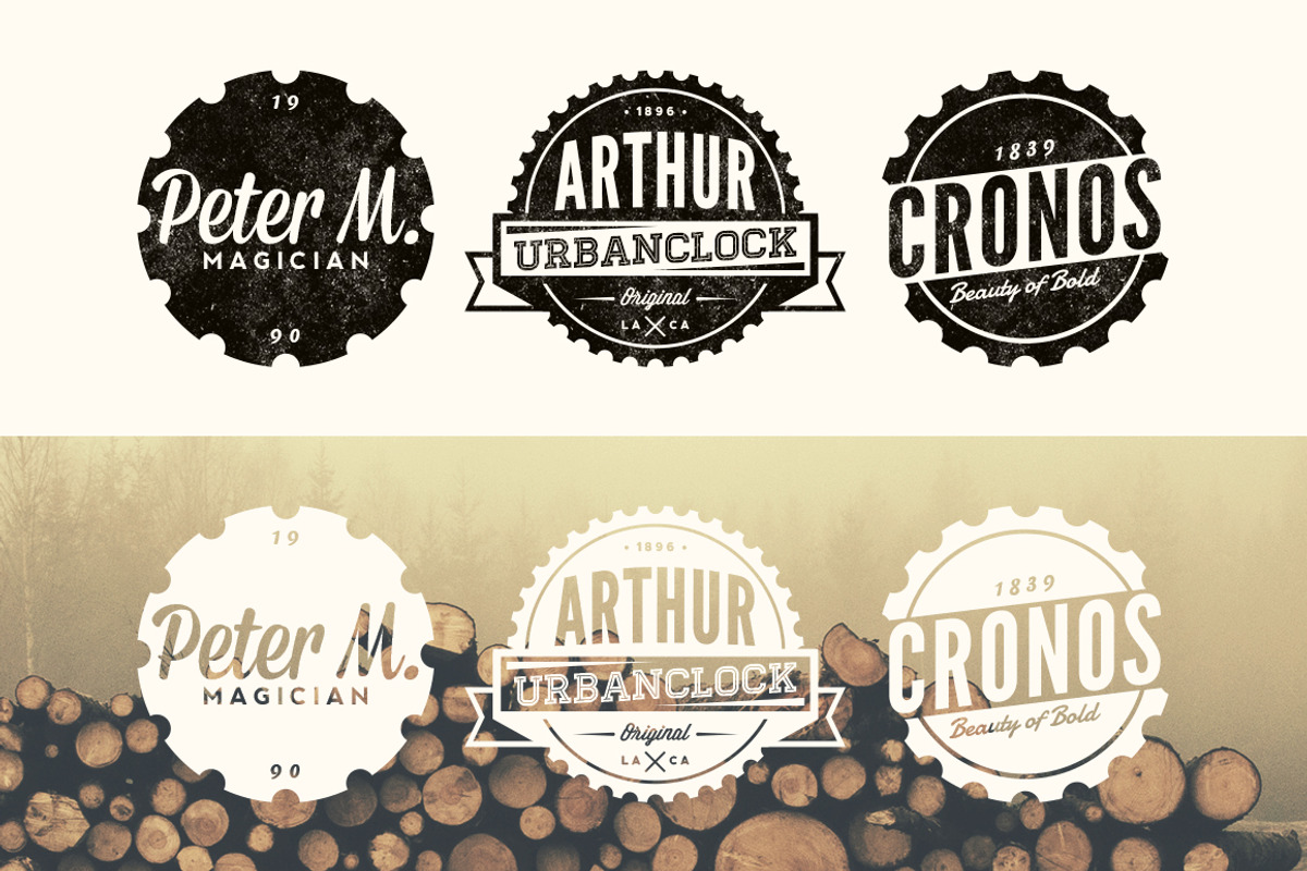Vintage Gear Badges, a Branding & Logo Template by Yusof Mining (Photo 4 of 5)