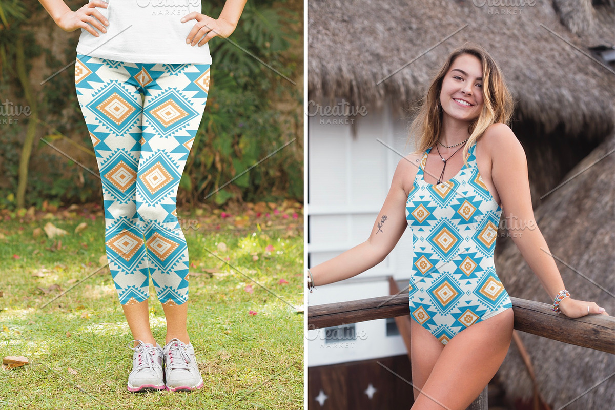 Colorful Aztec Geometric Pattern, a Pattern Graphic by PPEthnicDecorPattern (Photo 6 of 10)