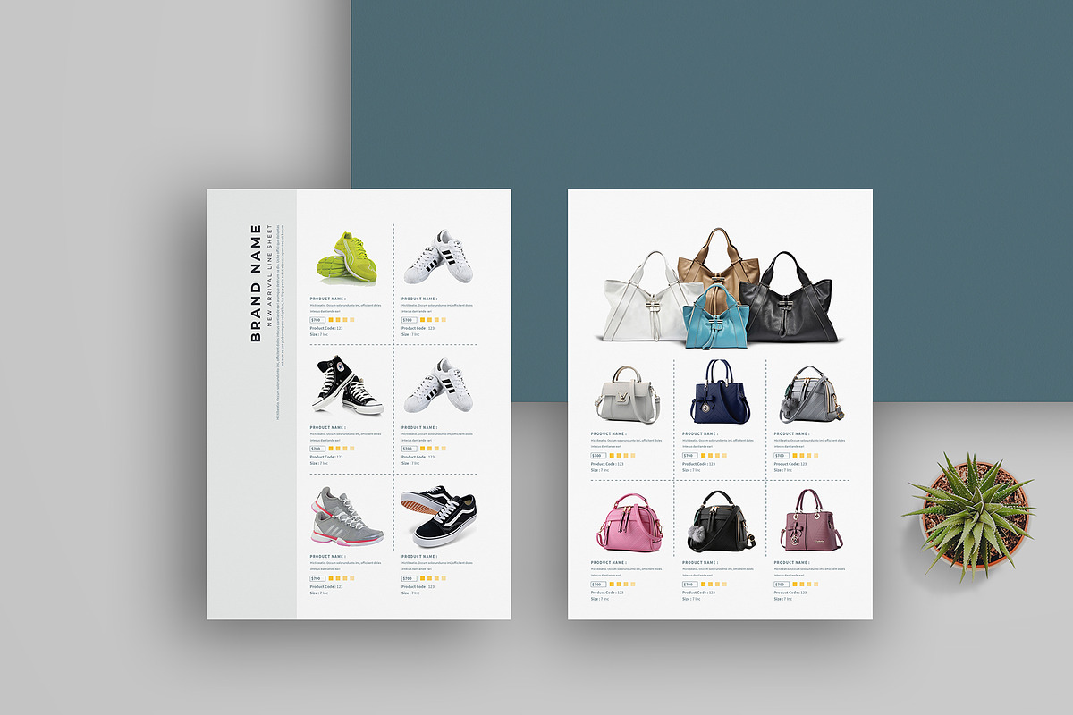Line Sheet Bundle | Word & Indd, a Stationery Template by obayes (Photo 15 of 34)