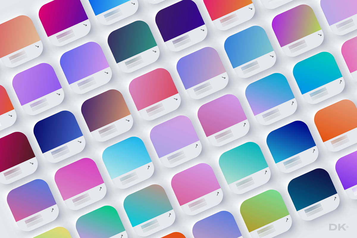 Gradient Color Palette, 210 Swatches, a Palette Add-On by Designer's Kit Co
