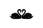 Swan Love Silhouette SVG Bundle, an Illustration by Designs_River (Thumbnail 3 of 31)