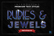 Rubies & Jewels #2 - 15 Text Styles, a Layer Style Add-On by Jonas Stensgaard (Thumbnail 16 of 18)