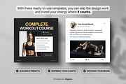 Fitness Static Ad Templates Canva, a Social Media Template by DigiPax (Thumbnail 5 of 11)