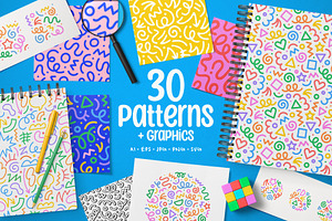 Big Squiggly Pattern Set