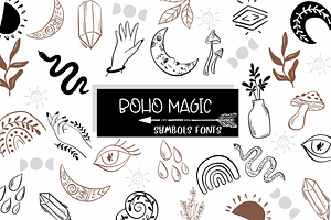 Boho magic | Symbols Fonts, a Symbol Font by Sirinart