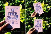A5 Flyer Mockup, an Advertising Mockup by Morand Union (Thumbnail 1 of 3)