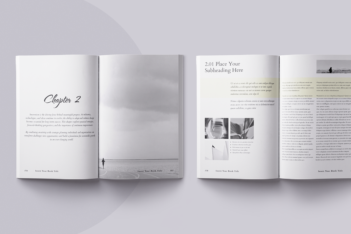 Book Title Layout Design Template, a Brochure Template by ArtisticLand (Photo 8 of 17)