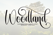 Woodland | Script Font, a Handwritten Font by Scratchones (Thumbnail 1 of 9)