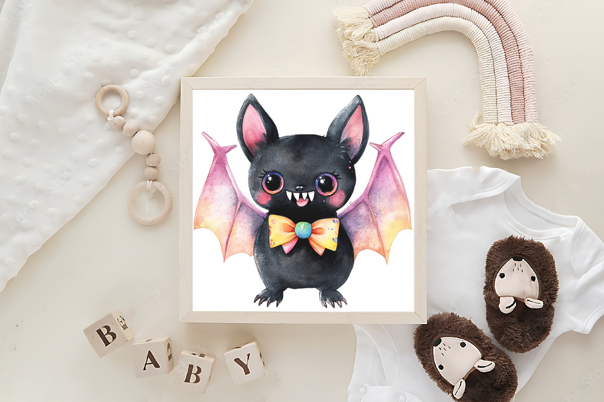 Kawaii Creepy Halloween Clipart, an Illustration by CraftArtStudio (Photo 6 of 6)