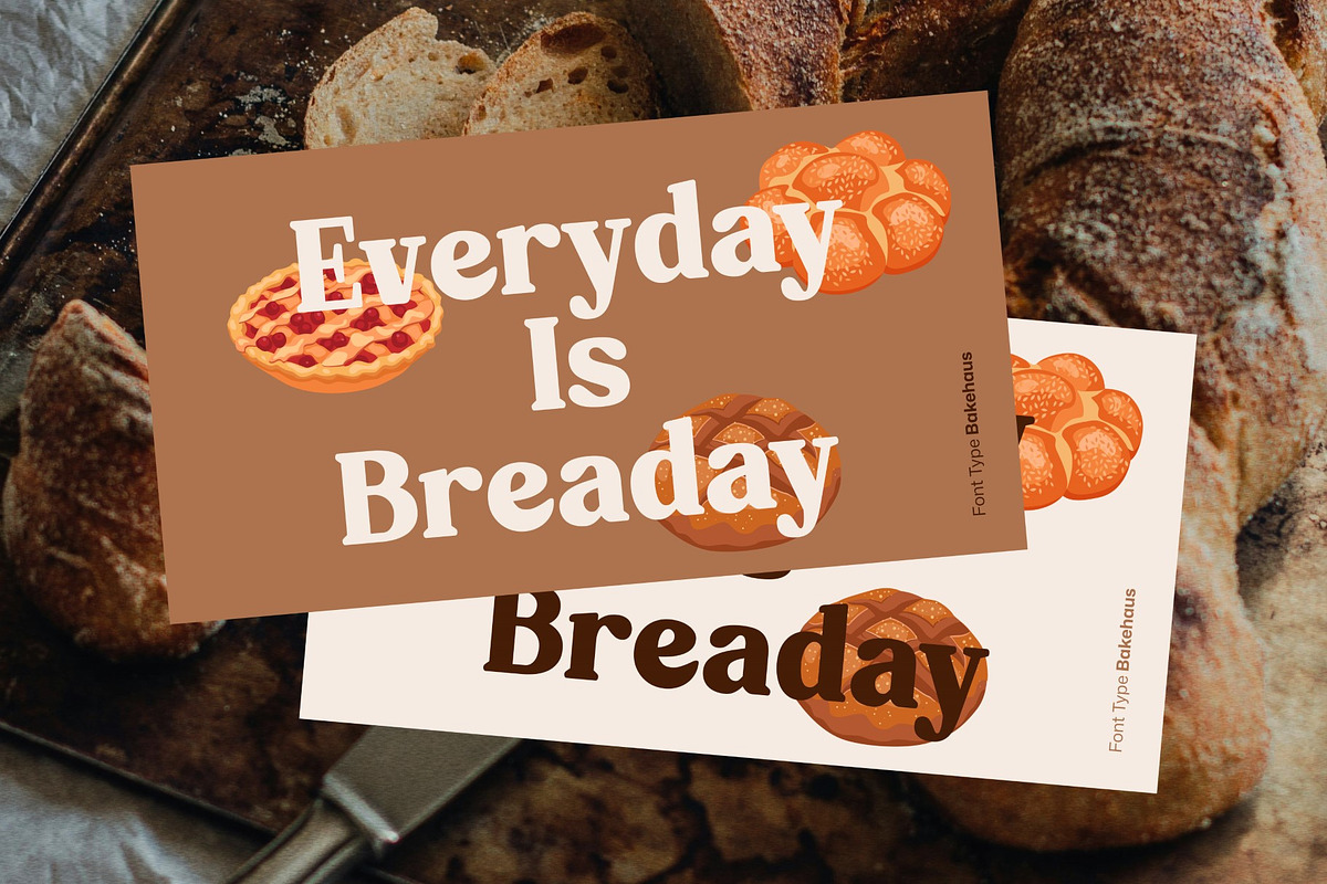 Bakehaus - Retro Bakery Display Font, a Serif Font by Studio Moara (Photo 6 of 8)