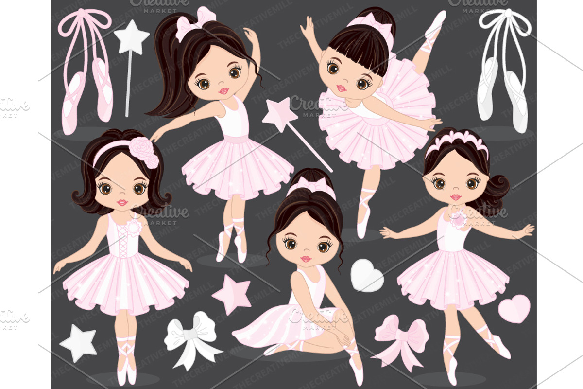 Vector Ballerina,Vector Ballet, an Illustration by TheCreativeMill (Photo 2 of 4)