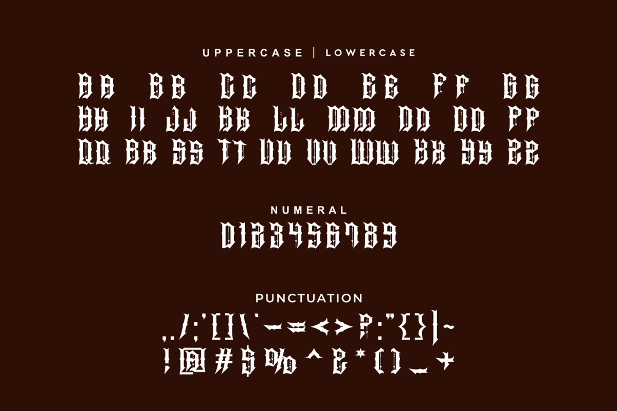 Glomos Bigmesh - Old English Font, a Blackletter Font by Iqsiart Studio (Photo 5 of 7)