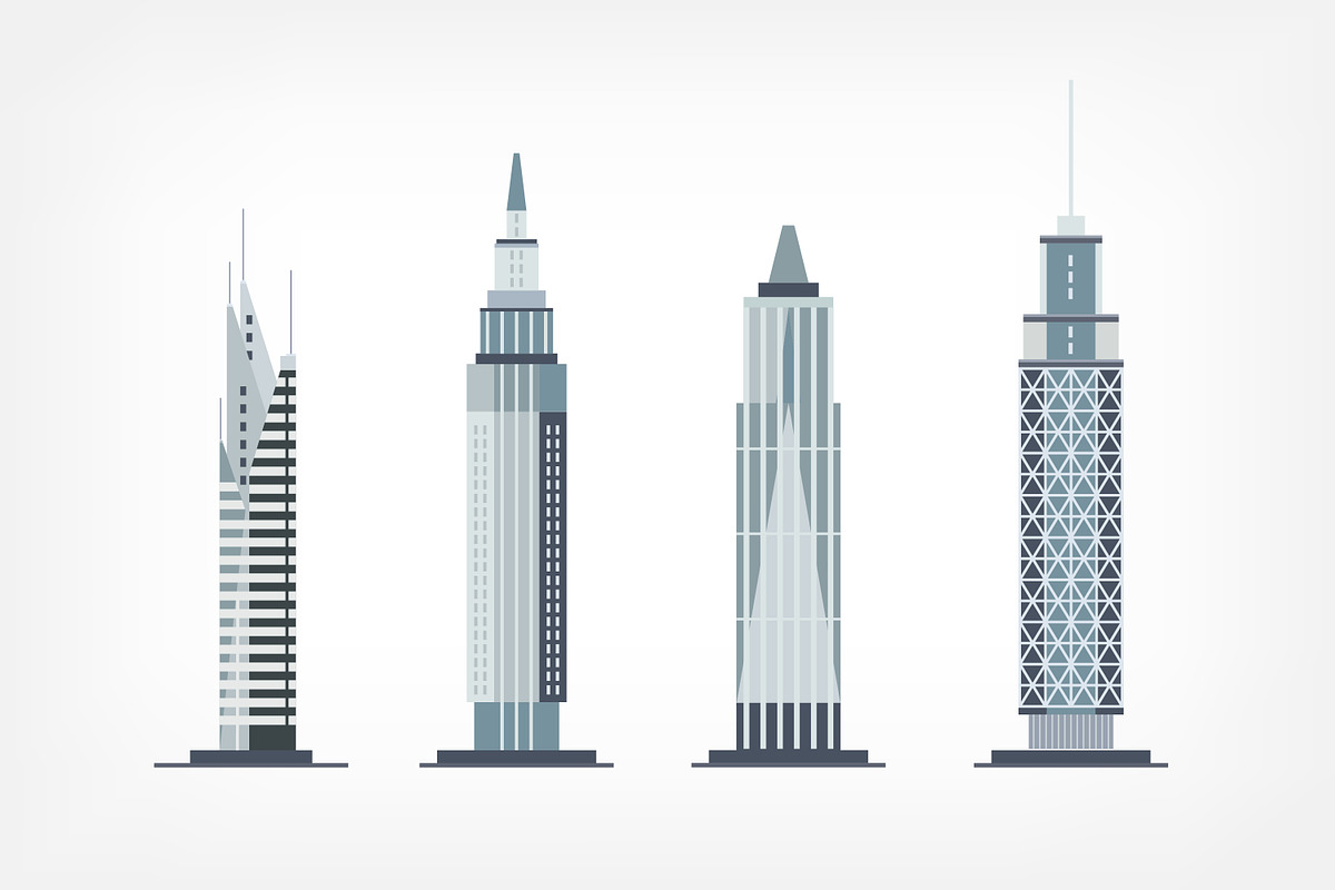 Set of skyscrapers, a Decorative Illustration by Good Studio (Photo 3 of 3)