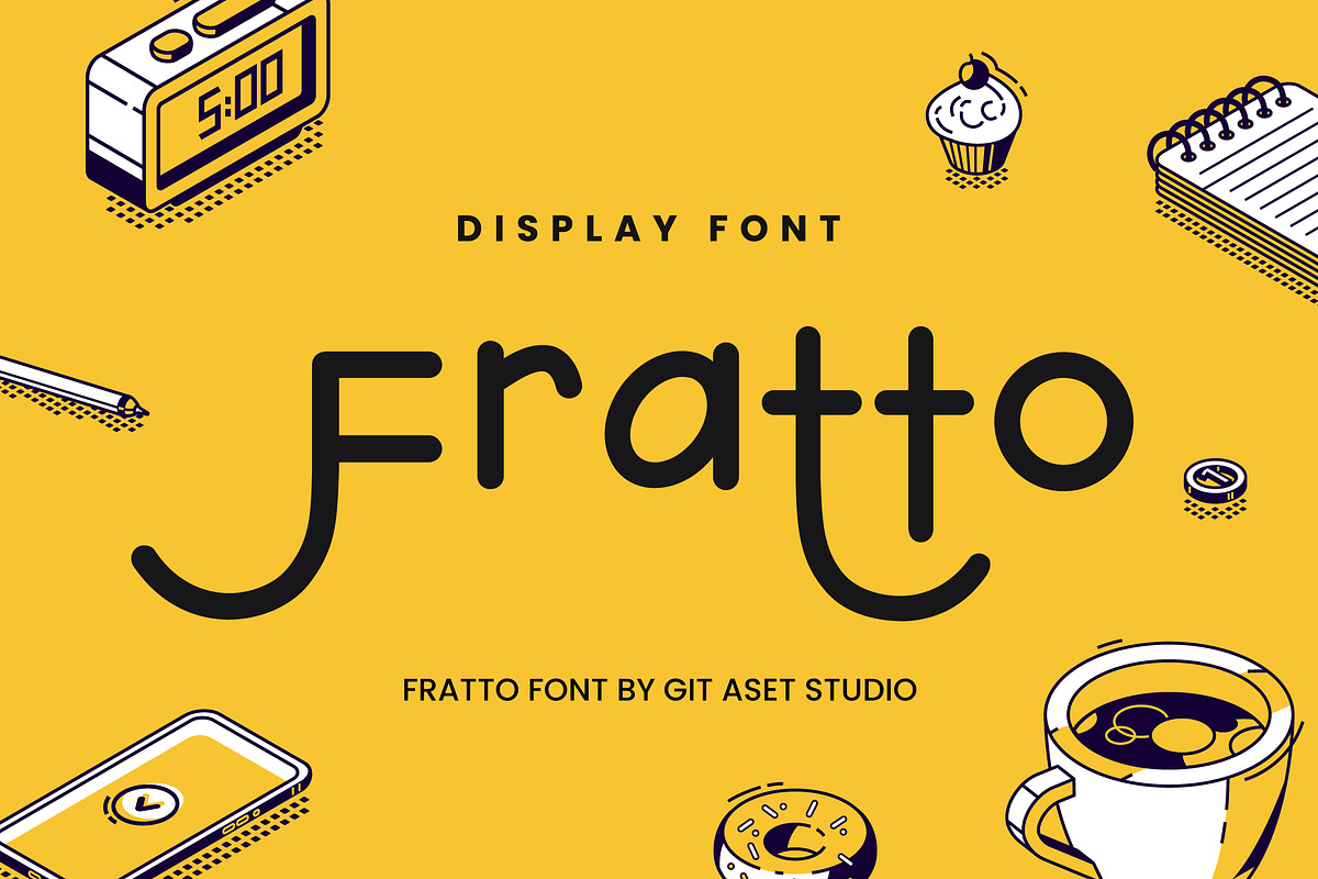 Fratto - Display Playful font, a Handwritten Font by gitasetstudio (Photo 1 of 6)