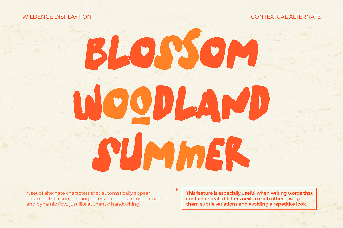 WILDENCE Organic Display, a Handwritten Font by Cruizy & Co (Photo 11 of 15)