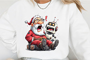 Christmas Funny Santa Clipart, an Illustration by OK Design (Thumbnail 5 of 6)