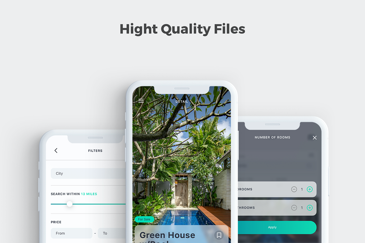 Homm Real Estate UI Kit, an UI Kit Template by uicube (Photo 2 of 3)