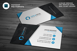 Professional Corporate BusinessCards, a Business Card Template by Galaxiya
