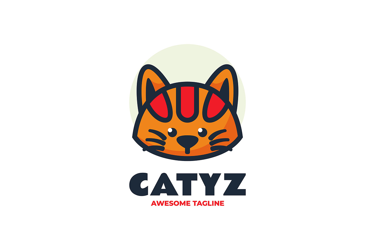 Cat Simple Mascot Logo, a Branding & Logo Template by Artnivora.Std